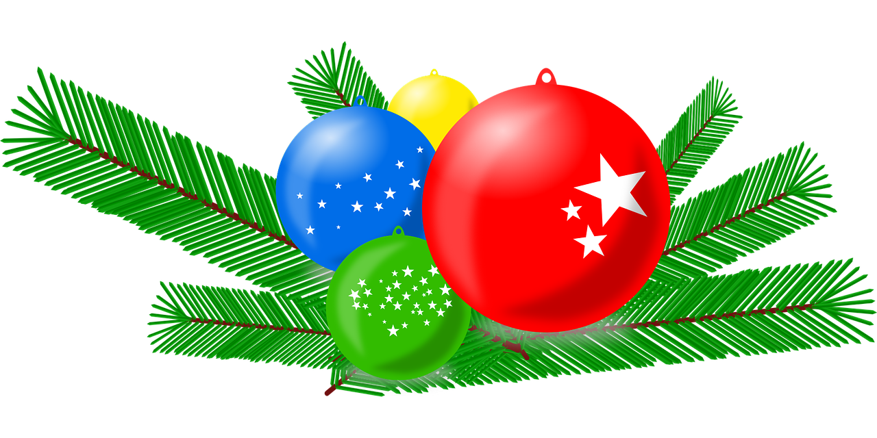 Clipart mit Weihnachtszweigen